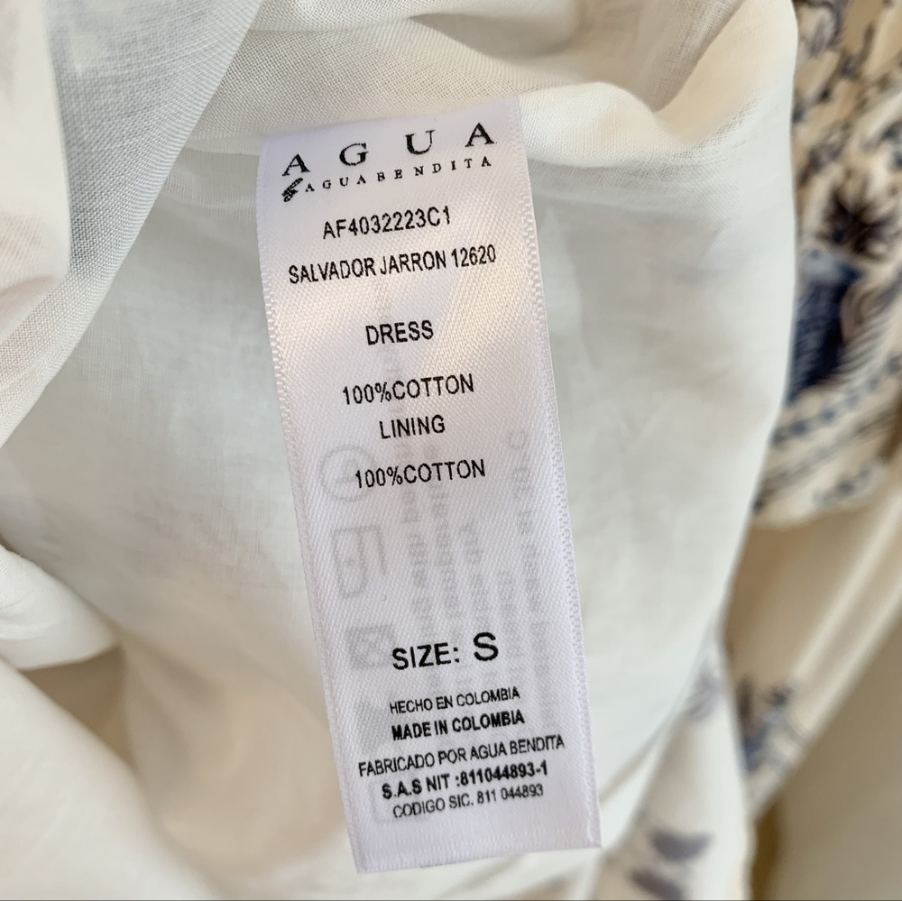 AGUA BY AGUA BENDITA Salvador Jarron printed cotton-poplin peplum mini dress - Picture 11 of 11